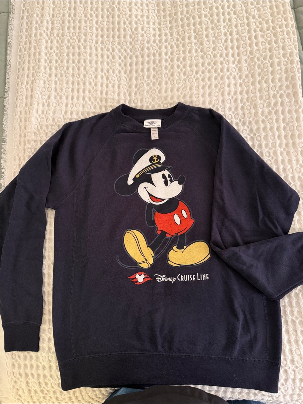 Disney Cruise Line Navy Mickey Mouse Pullover Sweatshirt